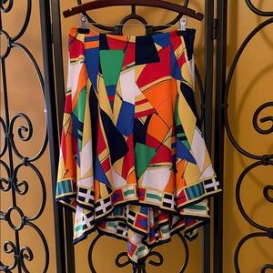 LAUREN RALPH LAUREN Nautical Print Skirt